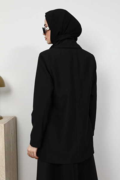 moda auram Leopar Astarlı Blazer