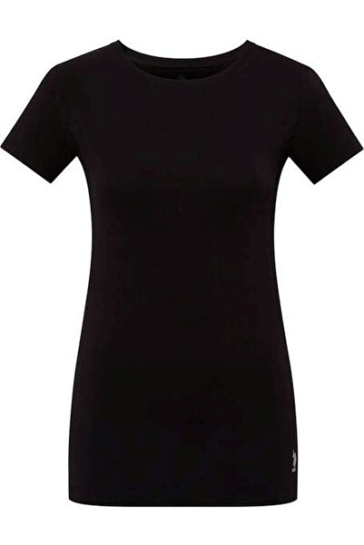 U.S. Polo Assn. Lisanslı %47 Pamuk - %47 Modal Yuvarlak Yaka Kısa Kol Günlük T-Shirt / Siyah