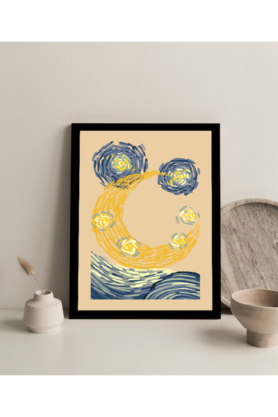 Harikabirev Frameless Frame Look Mdf Table (Starry Nights) 2 | Ctkmdf