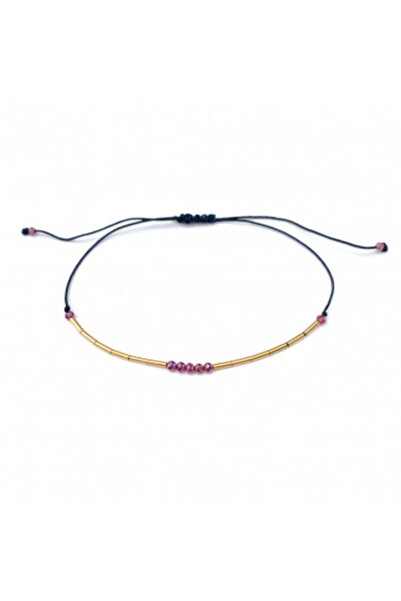 Corina Mardari & moonSun project moonSun project 14k/20 gold filled (spun gold) and garnet bracelet - 5 Garnets