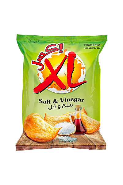 XL رقائق البطاطس بالملح والخل، 21 جرام