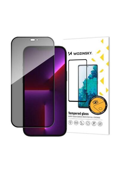 WOZINSKY Folie Sticla Privacy AntiSpy pentru Apple iPhone 14 Pro Max (Black)