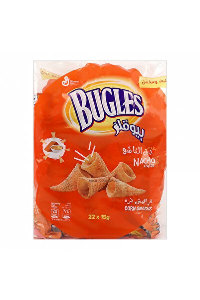 Bugles رقائق الذرة بنكهة جبن الناتشو، 15 غرام × 22