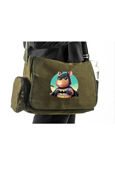 DEEFWEAR Капібара Бетмен Костюм Друкований Шкільний, Курс, Репетиторська Хакі...