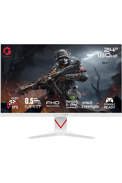 GAMEON GOAM24FHD180IPS 24” Fast IPS Gaming Monitor, FHD, 180Hz, 0.5ms, FreeSync G-Sync, HDMI 2.1 & DP 1.4