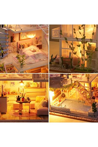 OEM Interactive game, educational, model, assembly house, miniature, House with telescope, DIY