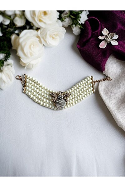 FAYRA ACCESSORIES Kraliçe Arı Figürlü İnci Bileklik