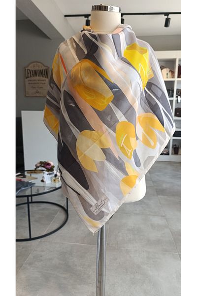LA BOUTIQUE سلسلة خاصة من الأوشحة العشبية القطنية