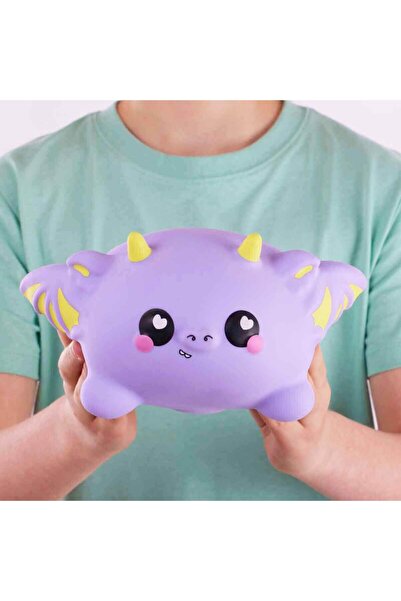 Smooshzees مجسم Squishy كبير Snugzees S1 MH002001 - بوفين التنين الأرجواني