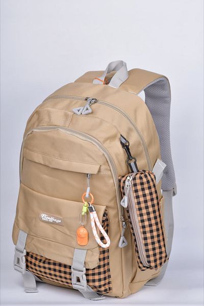 Way Two-piece canvas school bag