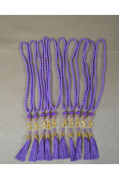 Bilenler سبحة لؤلؤ 99 قطعة من فافلي - سبحة خرز ملونة مع شرابة أنيقة 10 قطع أر...