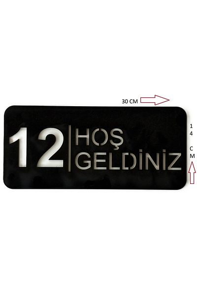 M&T WORKSHOP Modern Door Number Sign |   Welcome Written |   Office Door Number |   Apartment Door Number