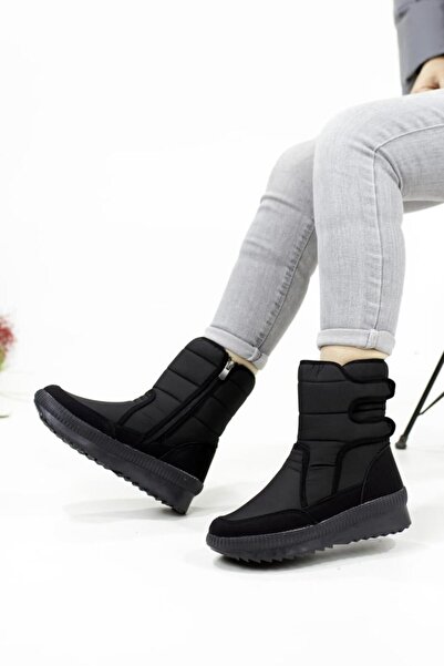 Raynok Kadın Günlük Kaymaz Taban Kar Botu Siyah