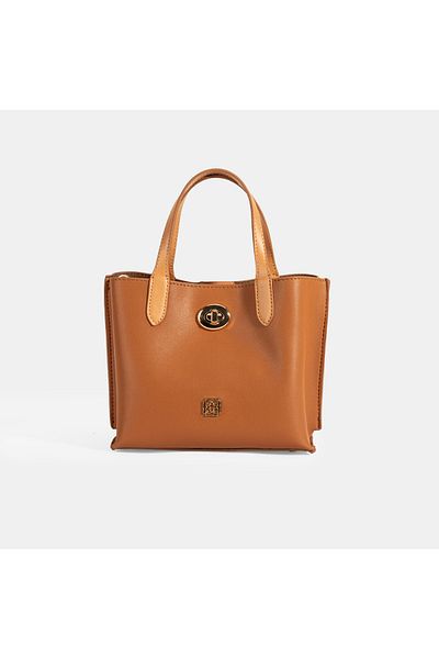 Desa Women's Brown Mini Handbag with Shoulder Strap