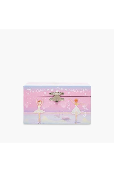 Lifestyle Ballerina Print Musical Jewellery Box - 14x10x11 cms