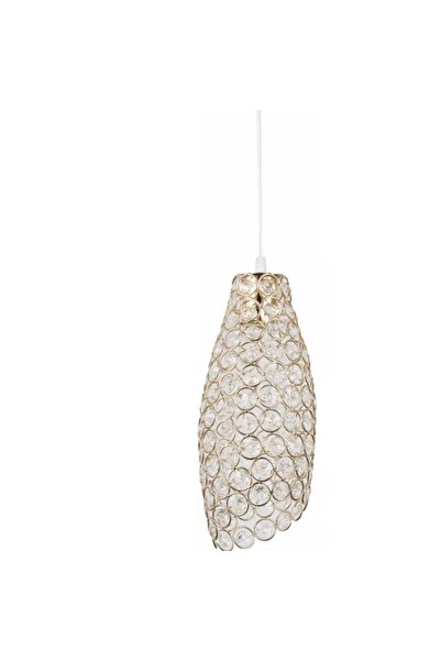 Klausen Μενταγιόν Teory LY-3404, 1xE27, χρυσό+διαφανές, IP20,