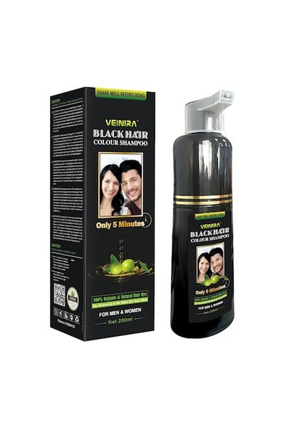 VEINIRA Șampon pentru colorarea părului, fără amoniac, Veinira, negru, instant, 200 ml