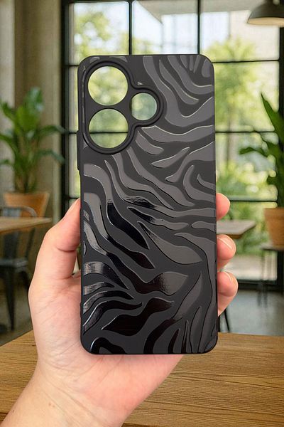 Vip Case Xiaomi Redmi 13 4g Zebra Pattern Silicone Shock Absorbing Classic Protected Rubber Case277