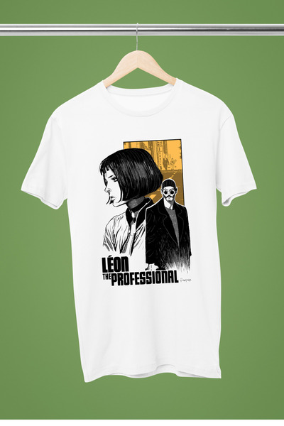 MAGORS تيشيرت ليون ذا بروفيشنال من القطن المطبوع بأكمام قصيرة وقصة عادية