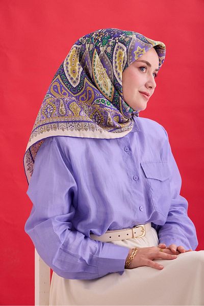Silk Home Twill Silk Scarf 11476-17