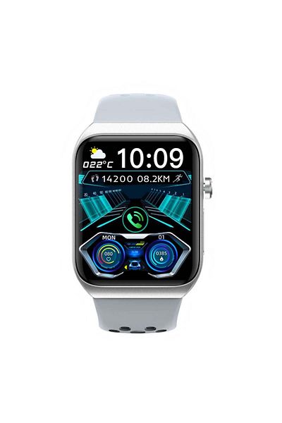 isen Smartwatch BK01, White, 1.81", BT Call, ECG, Blood Glucose, Oxygen, Blood Pressure, Temperature
