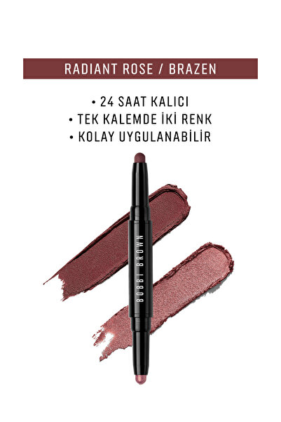 BOBBI BROWN Çift Taraflı Long-Wear Cream Shadow Stick Kalem Far - Radiant Ros...