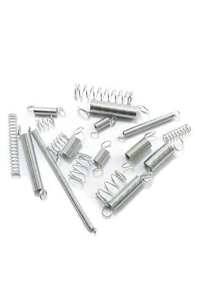 zola Set of 200 universal springs, for extension and compression, 20 sizes, storage box