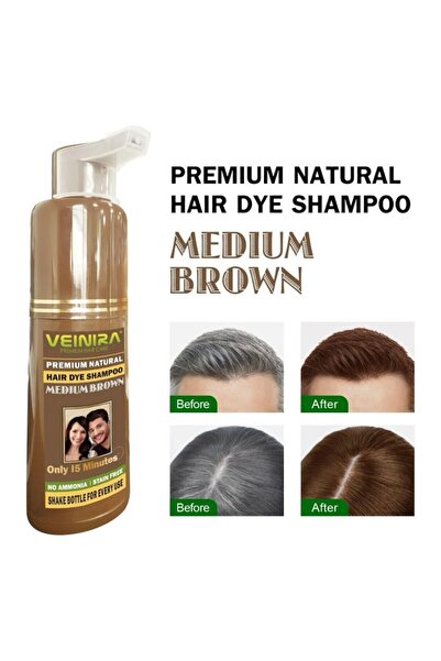 VEINIRA Șampon colorant fără amoniac, șaten deschis, instant, 200 ml