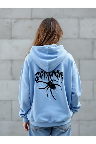 uyguntarz Scream Printed Oversize Sweatshirt