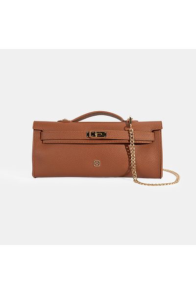 Desa Women's Tan Portfolio Bag