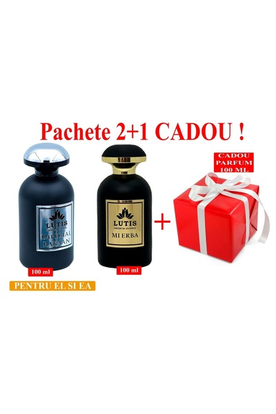 PA Pachet Parfum Arabesc El si Ea Imperial Rakaan 100 ml - Mi Erba 100 ml+Parfum 100 ml Cadou surpriza