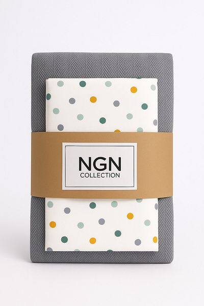 ngn collection Baby & Kids Cotton Pique Set Poplin Cotton Fabric Elastic Sheet and Pillow Case 60X120 70X130