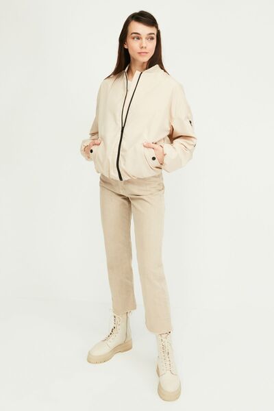 river green Palton negru pentru femei, căptușit, rezistent la vânt, cu guler ...