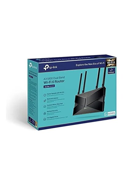 TP-LINK Archer AX23 AX1800 Dual‑Band Wi‑Fi 6 Router – (Black)