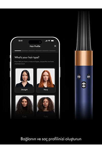 DYSON Airwrap i.d.™ saç şekillendirme ve kurutma seti (Prusya mavisi/Parlak bakır)