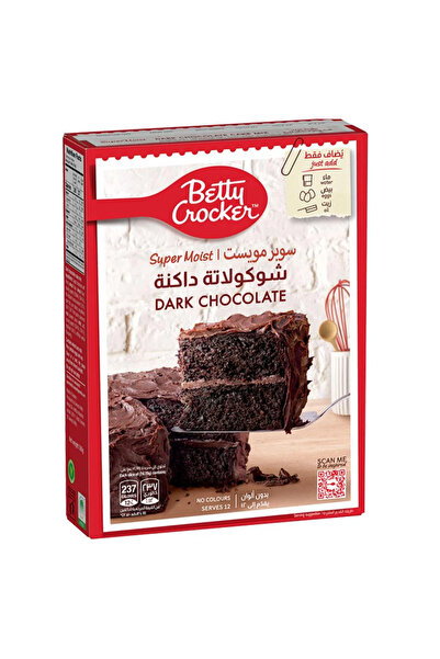 BETTY CROCKER كيكة الشوكولاتة الداكنة فائقة الرطوبة، 470 غرام