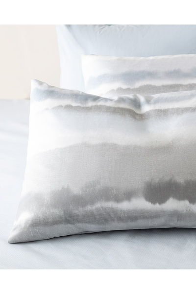 Madame Coco Leda Double 100% Cotton Ranforce Printed Duvet Cover Set - Gray