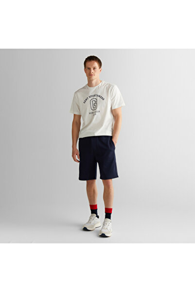Gant Erkek Lacivert Regular Fit Logolu Şort