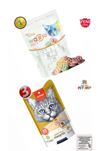 Wanpy Creamy Cat Treat Karışık Krema Sıvı Kedi Ödül Maması 75 / Dondurularak ...