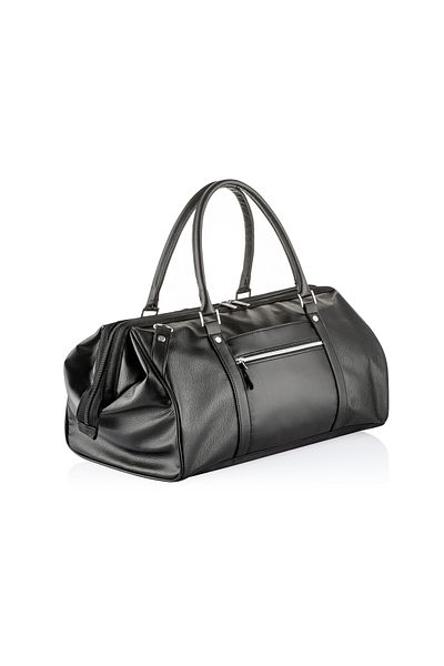 NS reliable Black Medium Size Unisex Strap Hand and Shoulder Suitcase Sports Fitness Travel Bag