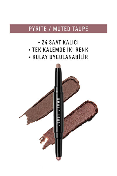 BOBBI BROWN Çift Taraflı Long-Wear Cream Shadow Stick Kalem Far - Pyrite / Muted Taupe