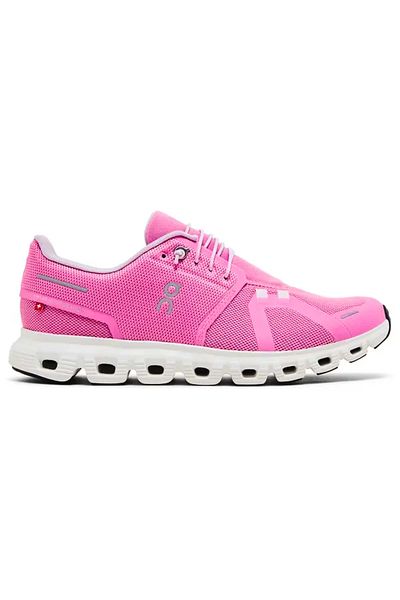 ON Cloud 6 All-Day Lace-Up Sneakers in Flamingo Pink
