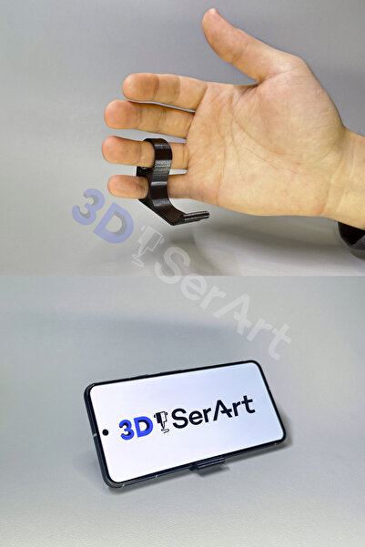 3D SerArt Fonksiyonel Parmak Telefon Tutucu İzleme Kaydırma Konfor Ürünü