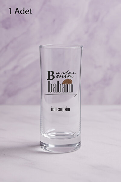 Ceymas Hediyelik Kişiye Özel Bu Adam Benim Babam Baskılı Rakı Bardağı