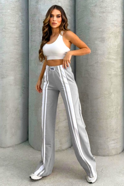 FashionForYou Γυναικείο casual παντελόνι ThinK Deep, με καμπάνα φαρδιά γραμμή...