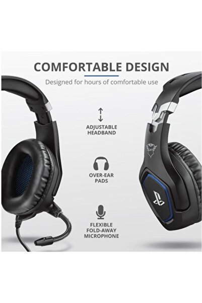 Trust Căști de gaming GXT 488 Forze cu licență oficială PS4 (negre)