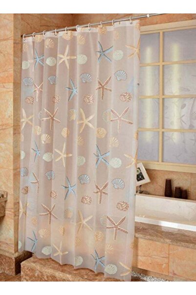 Dubkart ستائر دش مقاومة للماء مطبوعة بنجمة البحر