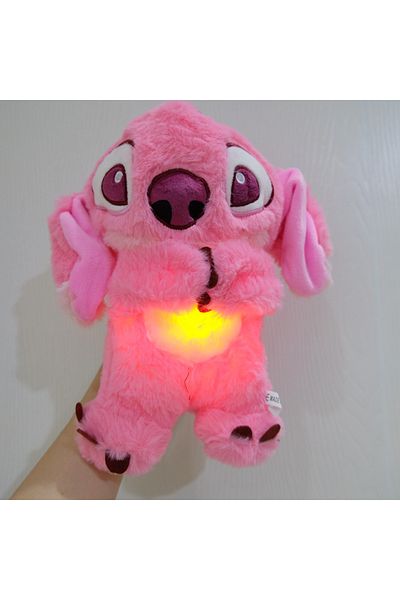 Disney B Hot selling Lilo&Stitch Plush Doll Breath Toy Child Peluche Kawaii Soothes Anime Baby Music Light.