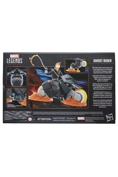 BANDAI With box Ghost Rider And Motorcycle Battle Car 85th Anniversary Series 6-Inch Marvel Legends Action