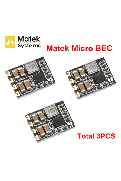Choice 3PCS 3pcs/set Matek System MICRO BEC 6-30V TO 5V/9V-ADJ Step-down Regulator for FPV RC racing drone